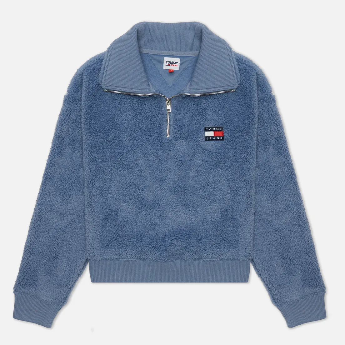 Tommy Jeans Женская толстовка Boxy Plush Badge Quarter Zip