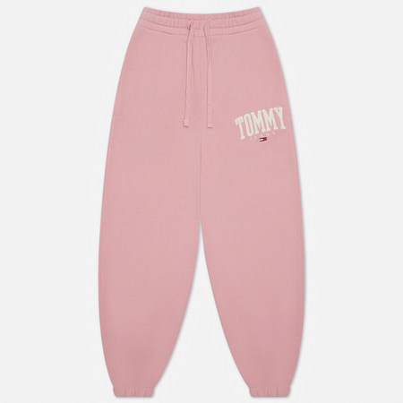 Женские брюки Tommy Jeans ABO Collegiate, цвет розовый, размер XS