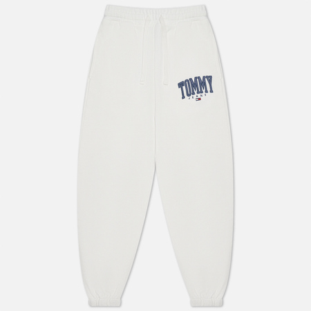 Женские брюки Tommy Jeans ABO Collegiate, цвет белый, размер S