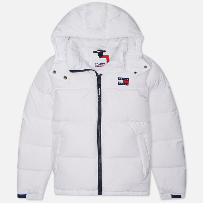 Женский пуховик Tommy Jeans Alaska Hooded Puffer, цвет белый