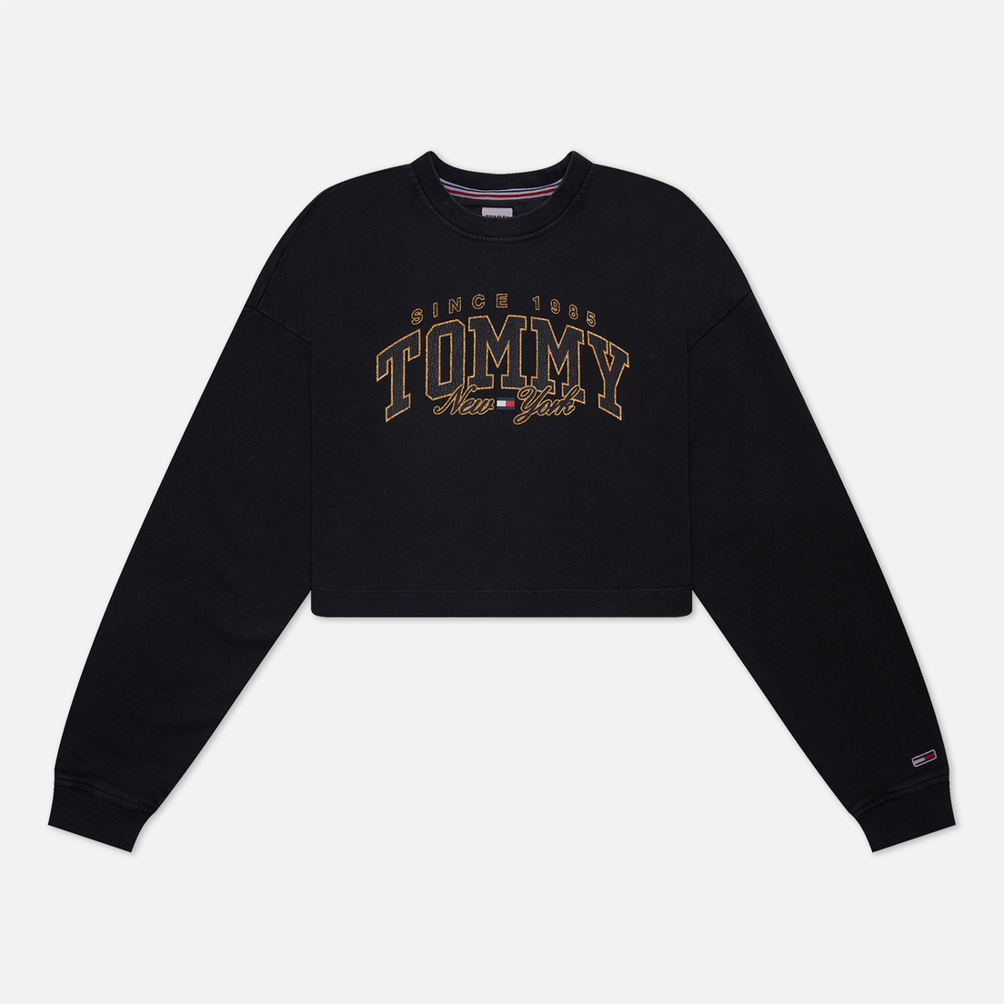 Tommy Jeans Женская толстовка Cropped Luxe Varsity Crew Neck