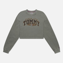 Tommy Jeans Женская толстовка Cropped Luxe Varsity Crew Neck