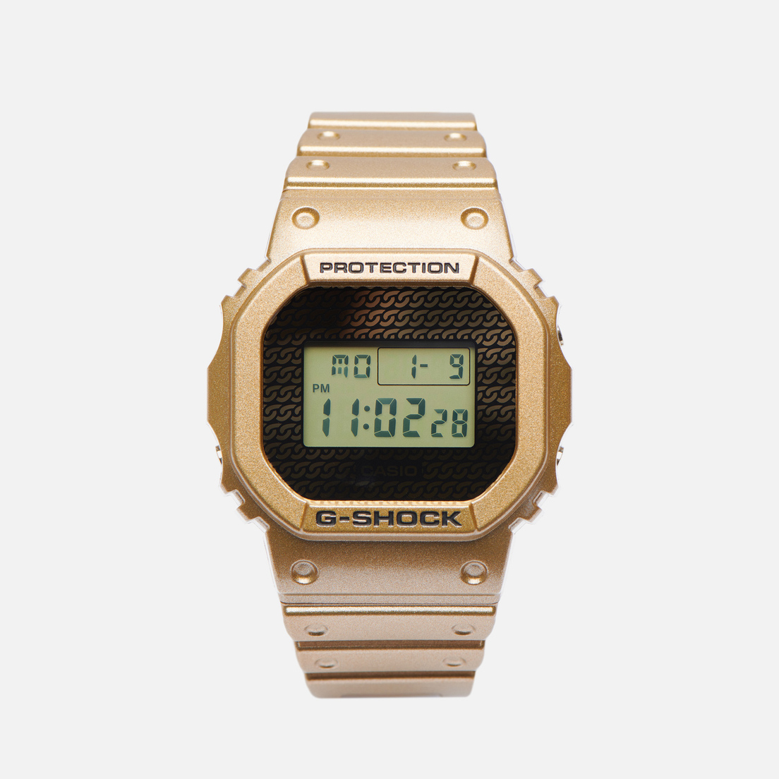CASIO Наручные часы G-SHOCK DWE-5600HG-1 Hip-Hop Gold Chain