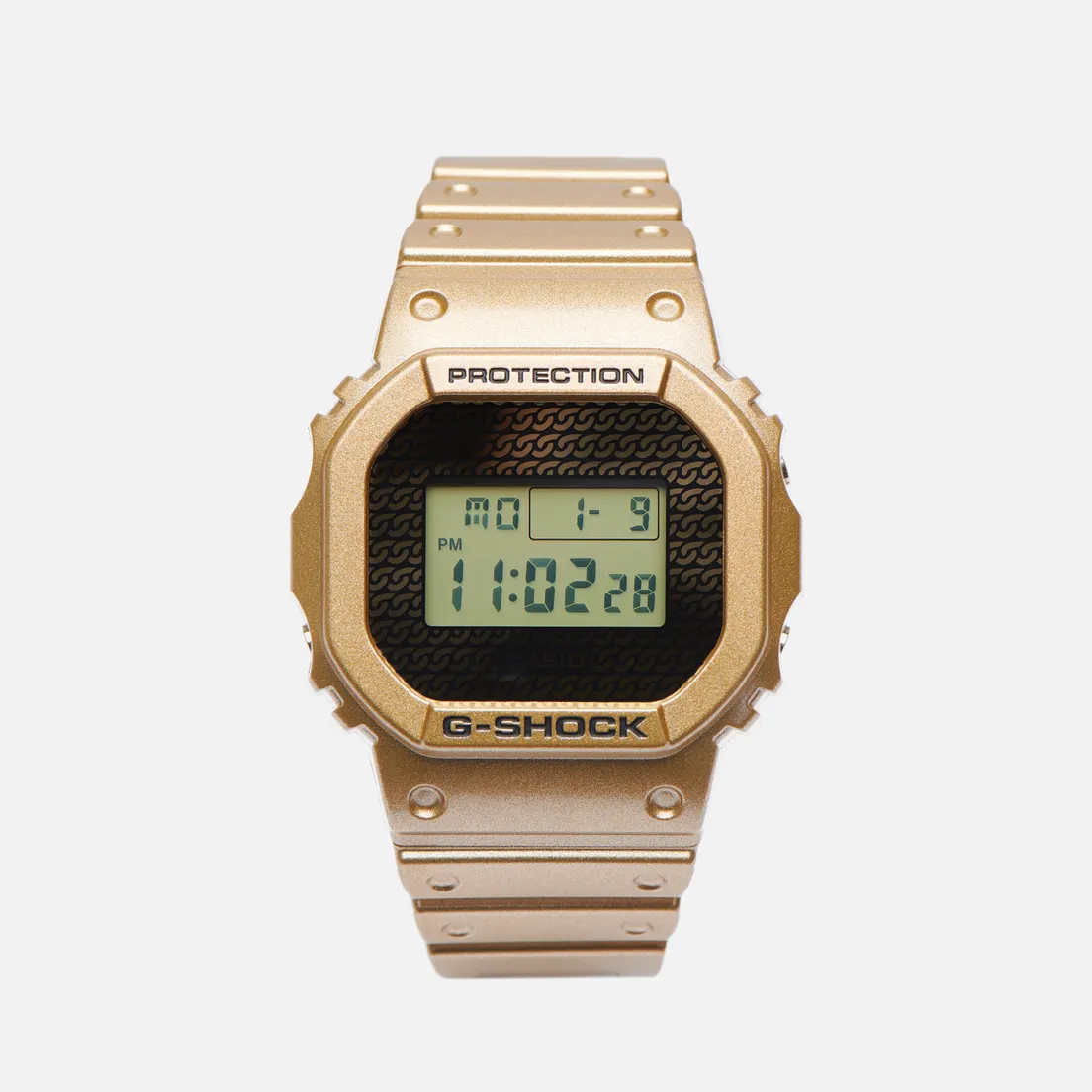 CASIO Наручные часы G-SHOCK DWE-5600HG-1 Hip-Hop Gold Chain