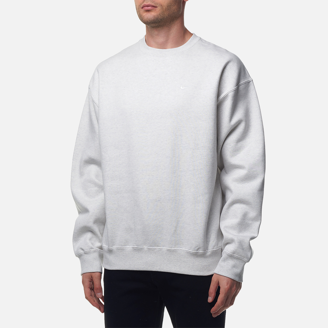 Nike Мужская толстовка Solo Swoosh Fleece Crew Neck