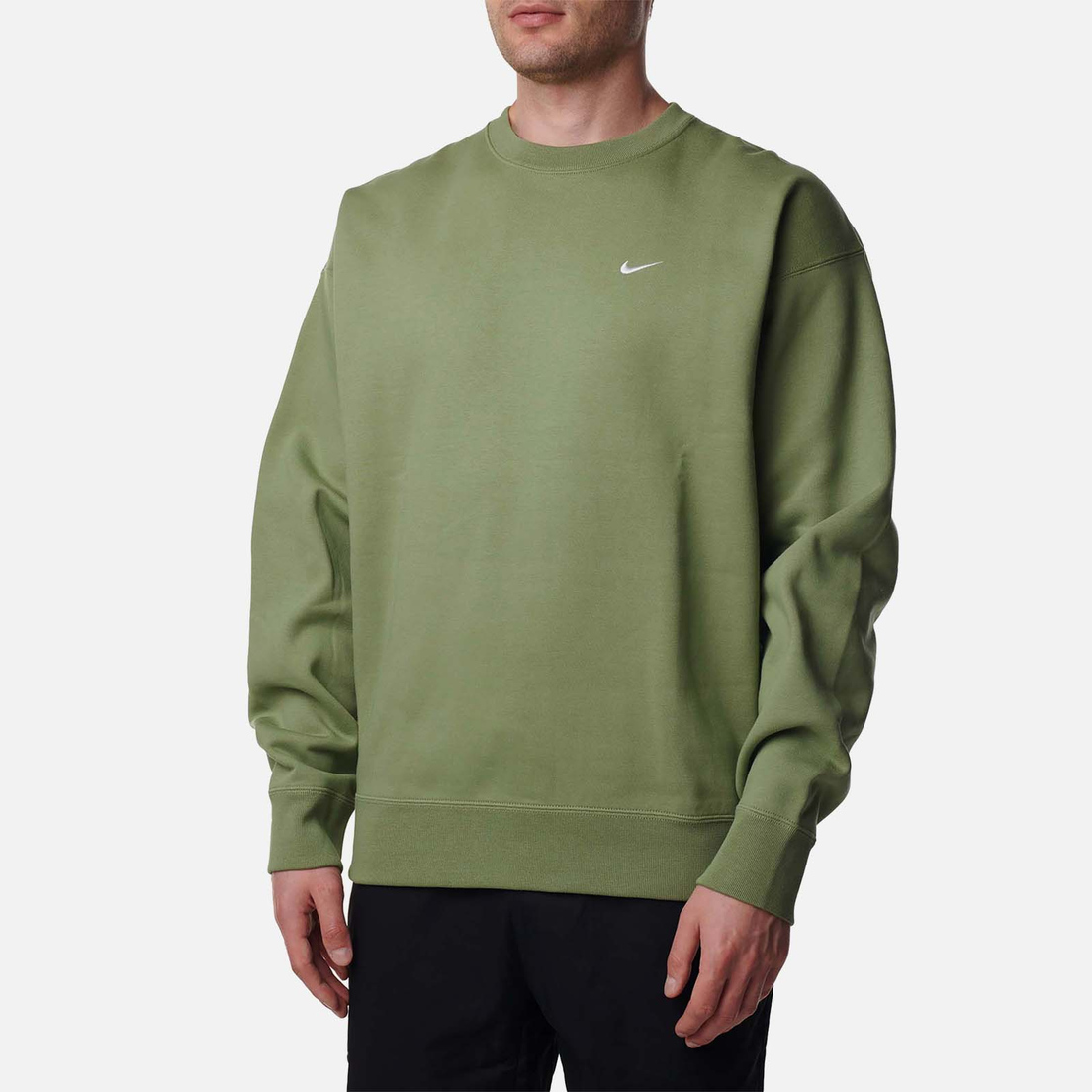 Nike Мужская толстовка Solo Swoosh Fleece Crew Neck