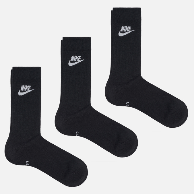 Комплект носков Nike чёрный DX5025-010 