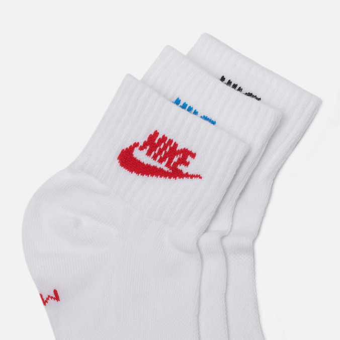 Комплект носков Nike, цвет белый, размер 42-46 DX5074-911 3-Pack Everyday Essential Ankle - фото 2
