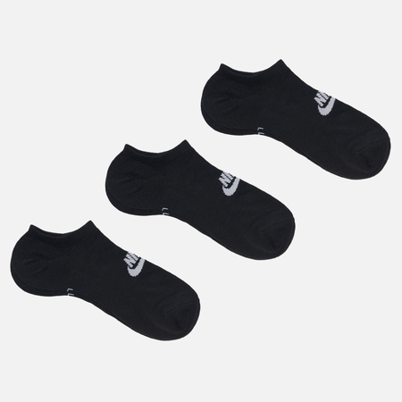 Комплект носков Nike 3-Pack Everyday Essential Cushion Low, цвет чёрный, размер 42-46 EU