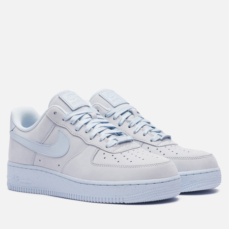 фото Женские кроссовки nike wmns air force 1 '07 low premium, цвет голубой, размер 36 eu