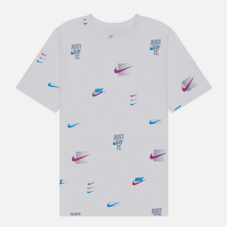 фото Мужская футболка nike max90 12mo all over print, цвет белый, размер xs