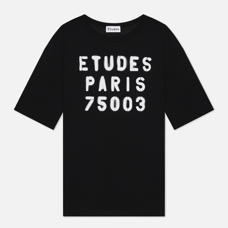 Мужская футболка Etudes Museum Stencil, цвет чёрный, размер XL