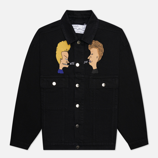 Мужская джинсовая куртка Etudes x Beavis & Butt-Head Vertige Black