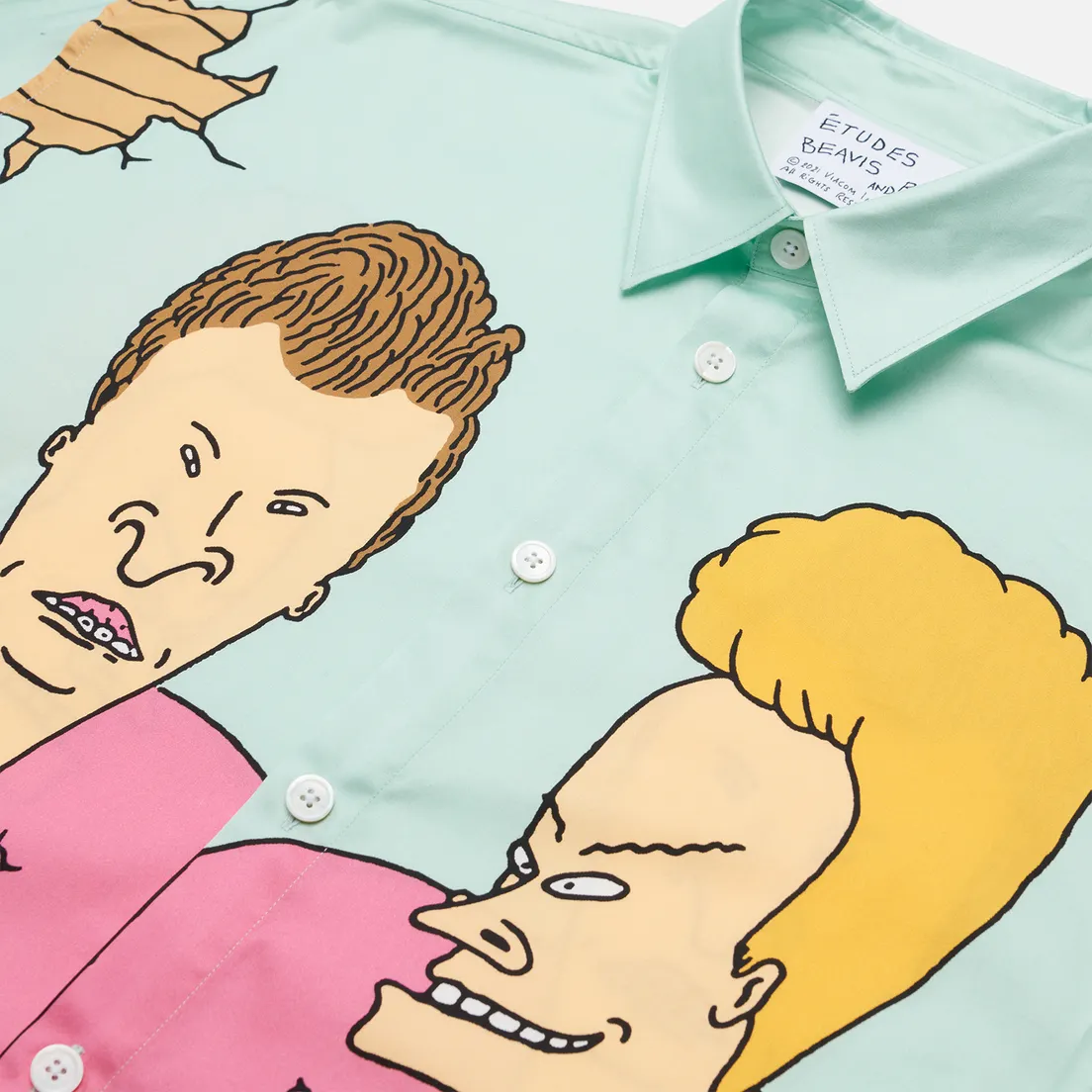 Etudes Мужская рубашка x Beavis & Butt-Head Illusion