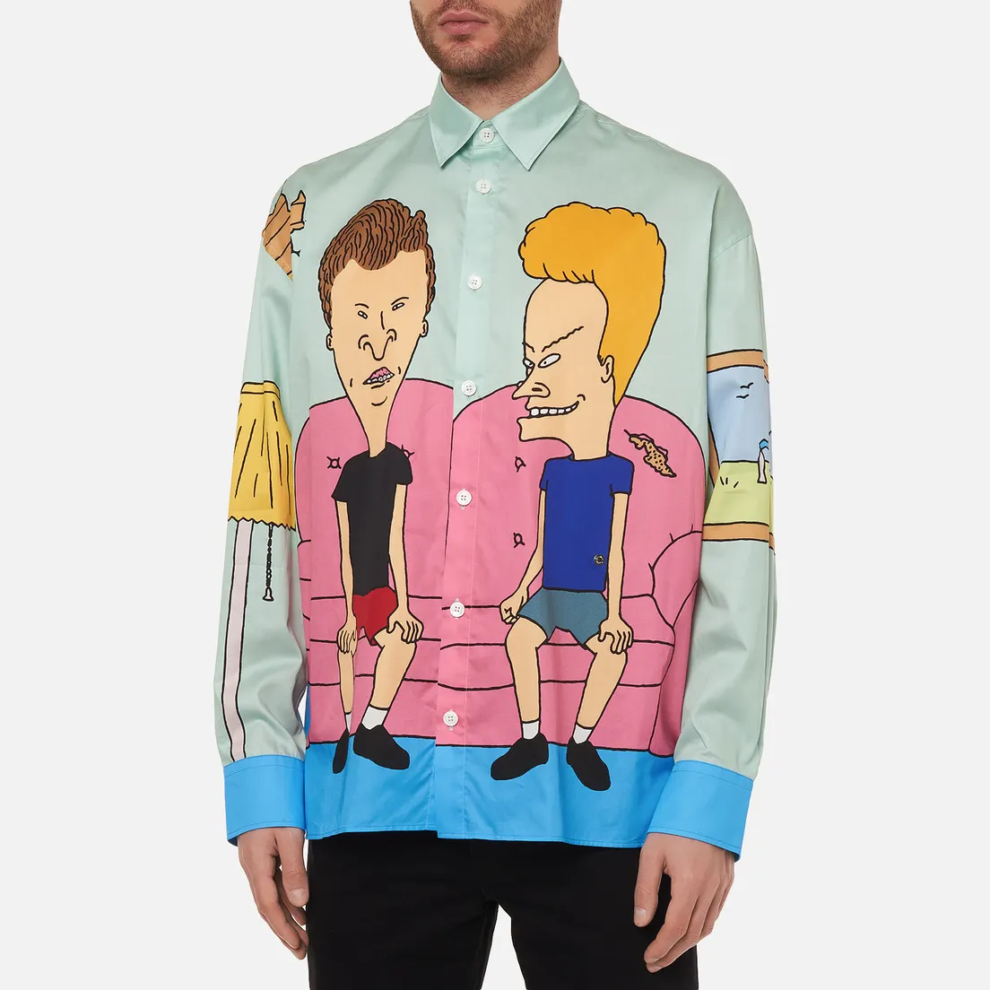 Etudes Мужская рубашка x Beavis & Butt-Head Illusion