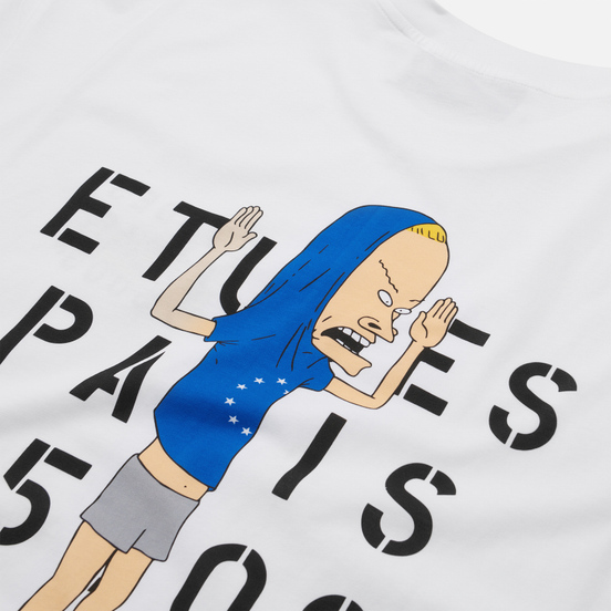 Мужская футболка Etudes x Beavis & Butt-Head Spirit Stencil White