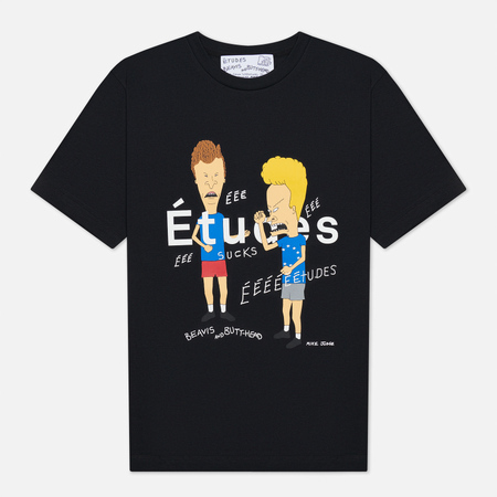 Мужская футболка Etudes x Beavis & Butt-Head Wonder Etudes, цвет чёрный, размер M