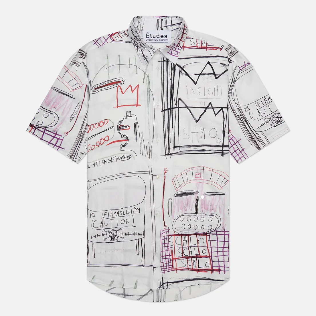 Etudes Мужская рубашка x Jean-Michel Basquiat Lyrique All Over Print