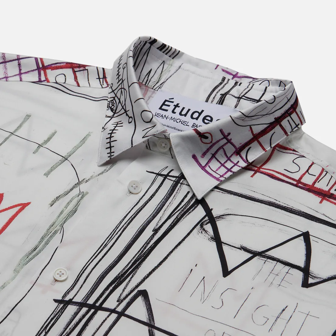 Etudes Мужская рубашка x Jean-Michel Basquiat Lyrique All Over Print