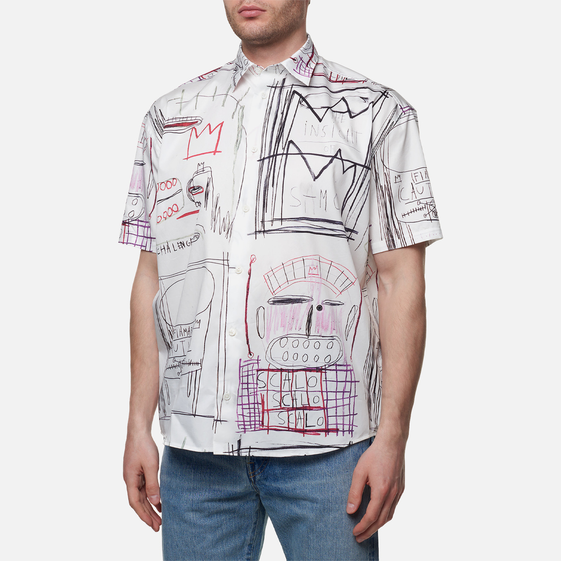 Etudes Мужская рубашка x Jean-Michel Basquiat Lyrique All Over Print