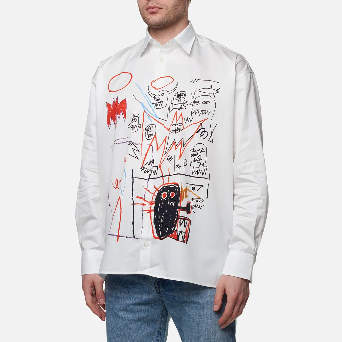Etudes Мужская рубашка x Jean-Michel Basquiat Illusion Batman
