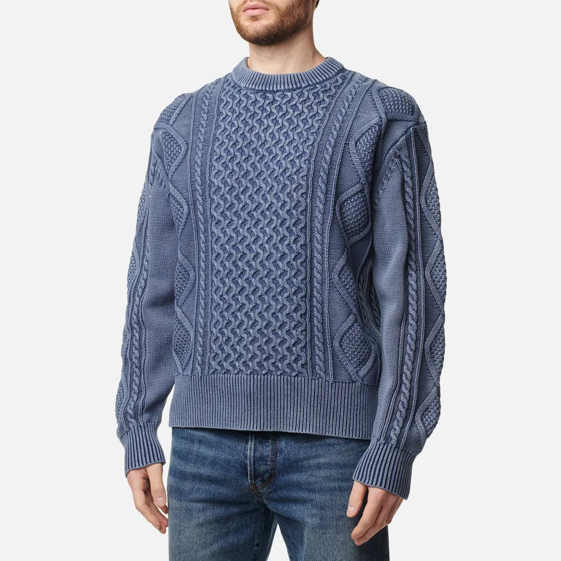 EASTLOGUE Мужской свитер Fade Cable Knit