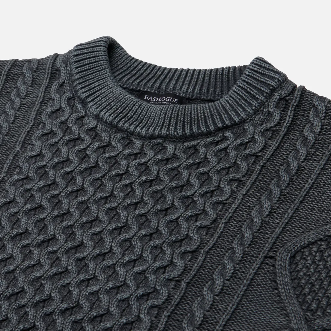 EASTLOGUE Мужской свитер Fade Cable Knit