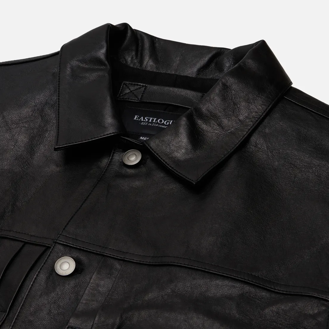 EASTLOGUE Мужская демисезонная куртка Trucker Leather