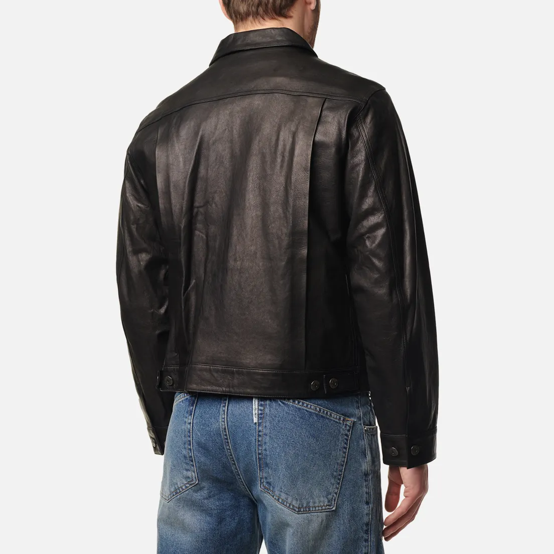 EASTLOGUE Мужская демисезонная куртка Trucker Leather
