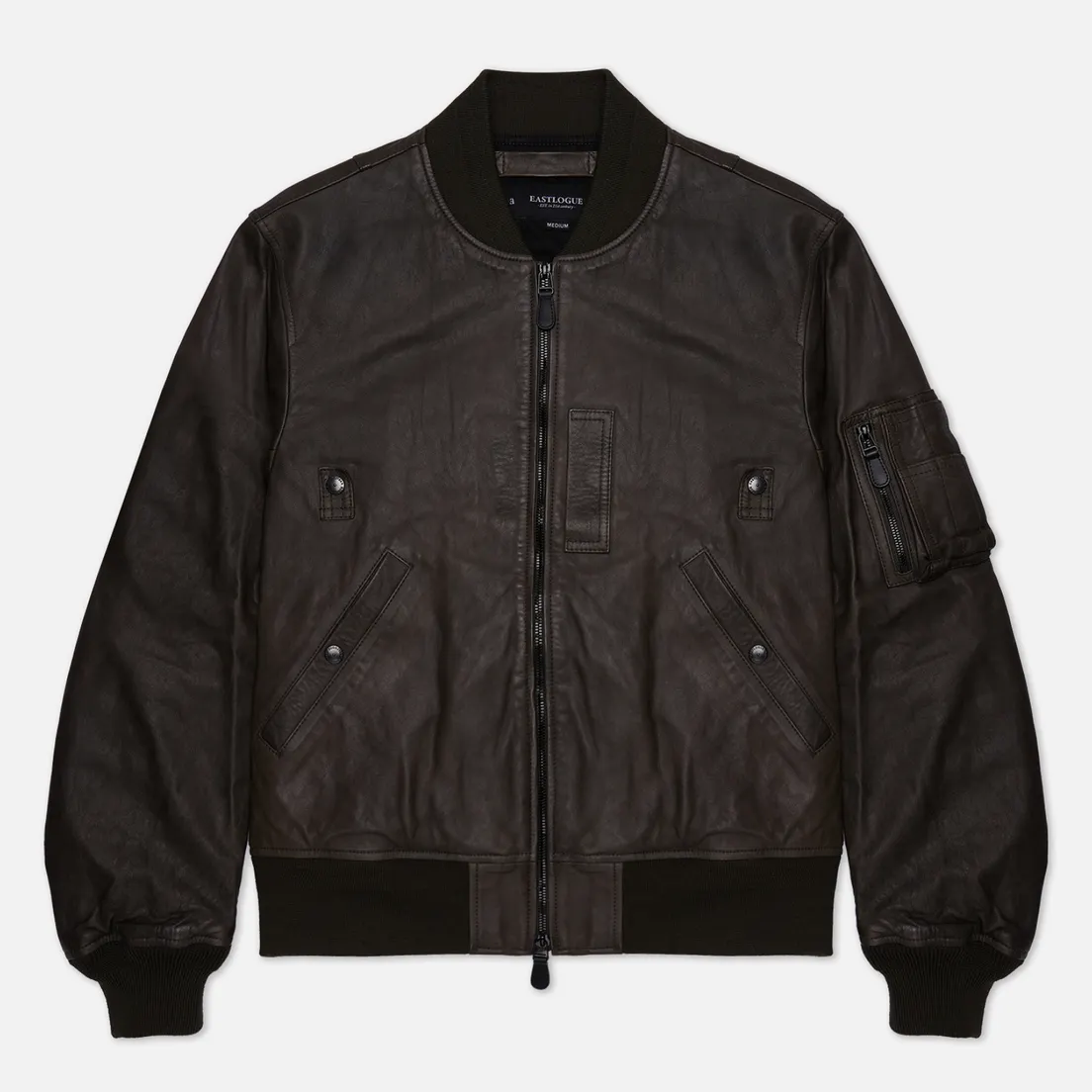 EASTLOGUE Мужская куртка бомбер MA-1 Leather