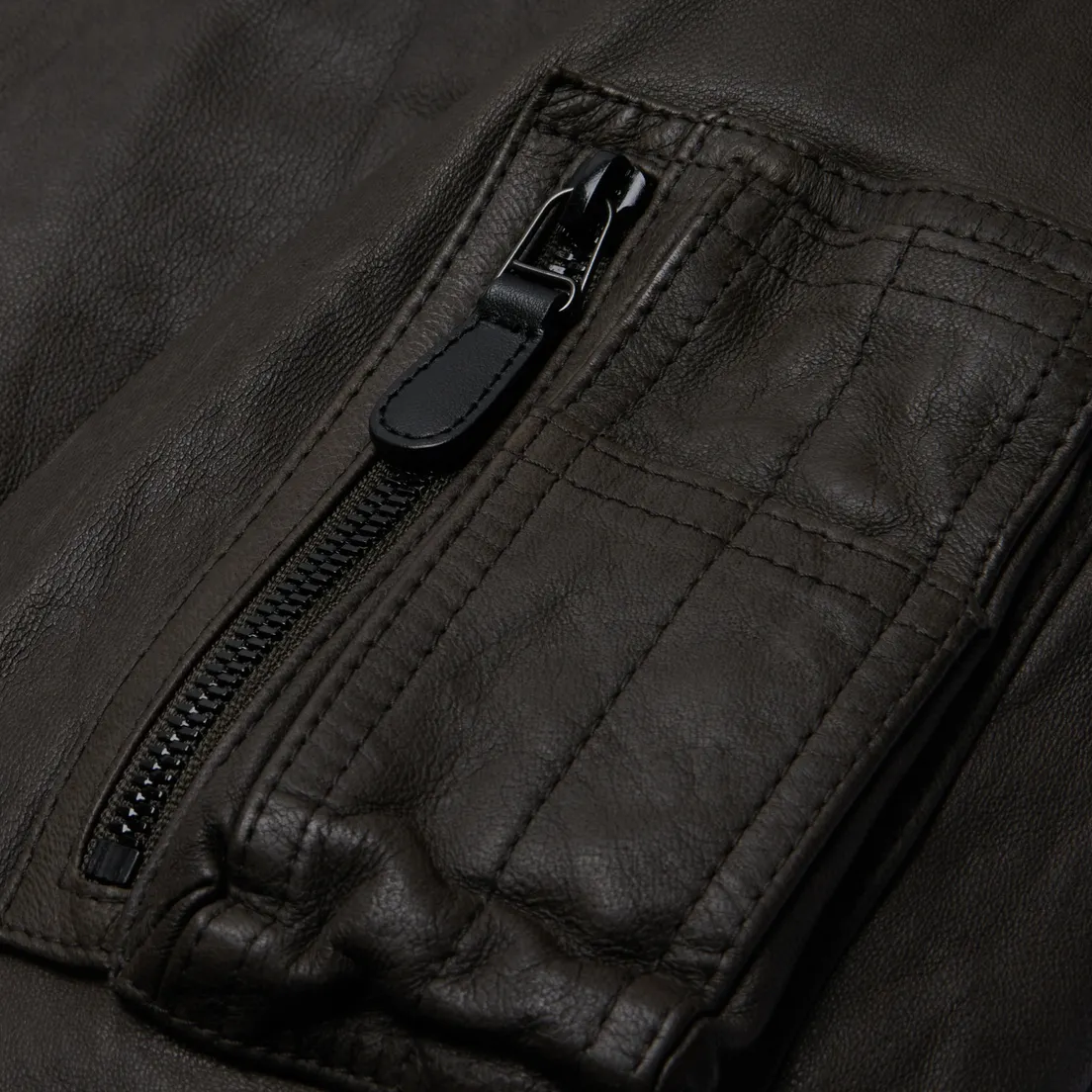 EASTLOGUE Мужская куртка бомбер MA-1 Leather