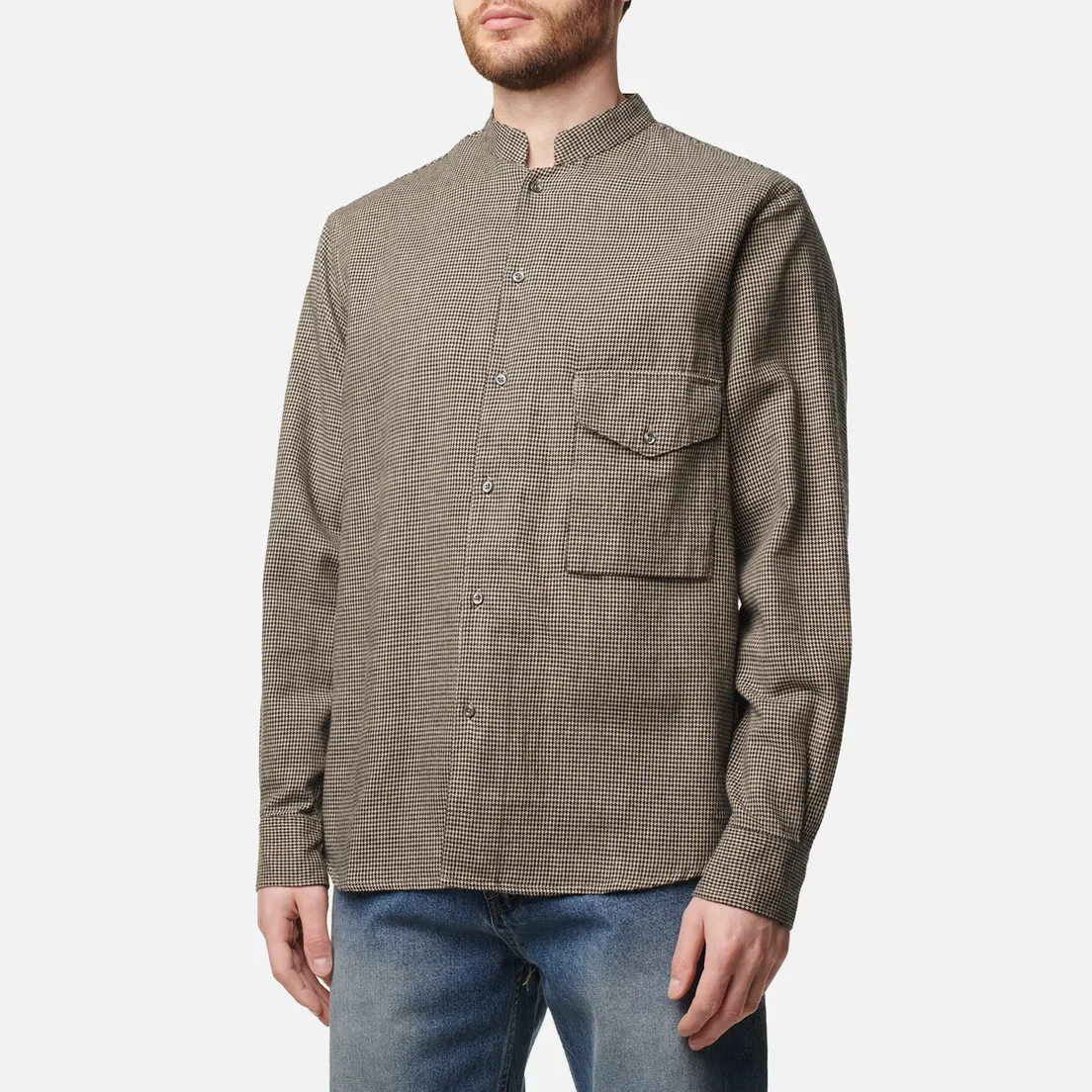 EASTLOGUE Мужская рубашка Banded Collar