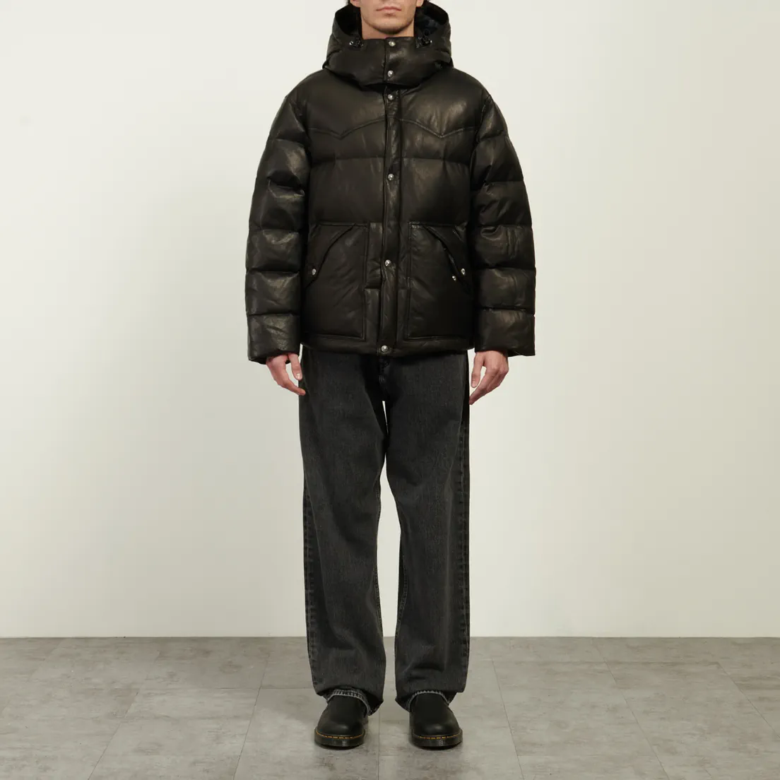 EASTLOGUE Мужской пуховик Western Leather Puffer Down