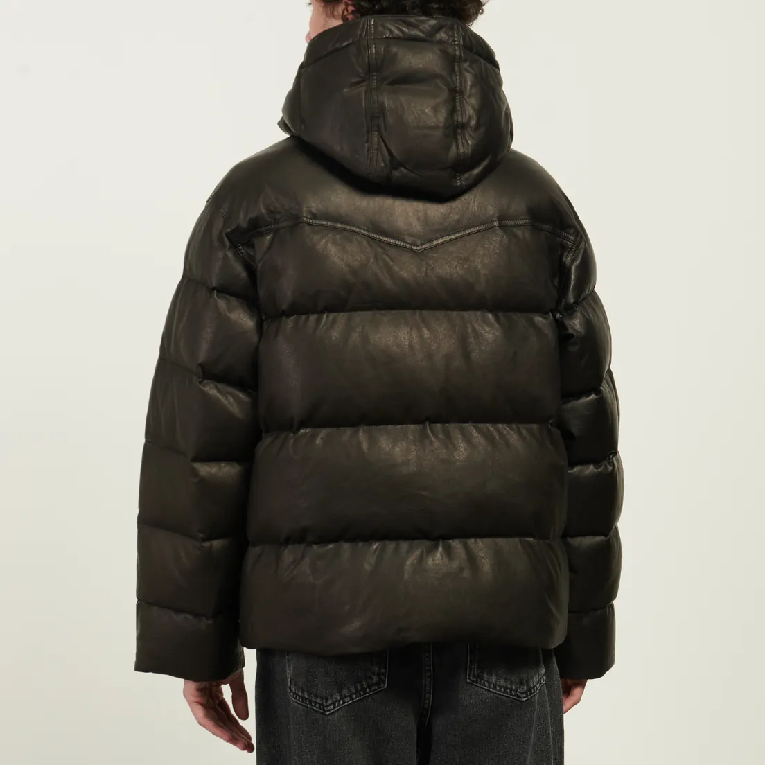 EASTLOGUE Мужской пуховик Western Leather Puffer Down