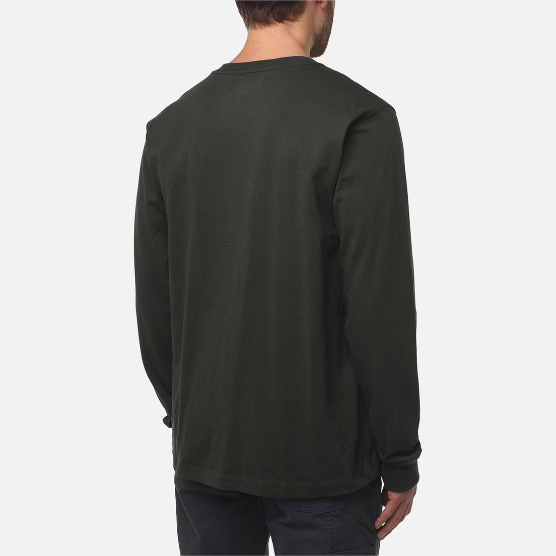 Carhartt Мужской лонгслив Relaxed Fit Heavyweight Logo Sleeve Graphic
