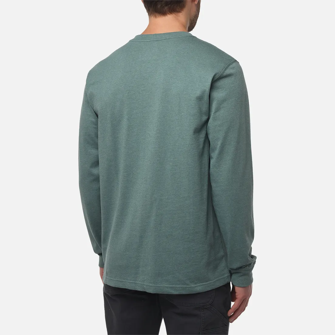 Carhartt Мужской лонгслив Relaxed Fit Heavyweight Logo Sleeve Graphic