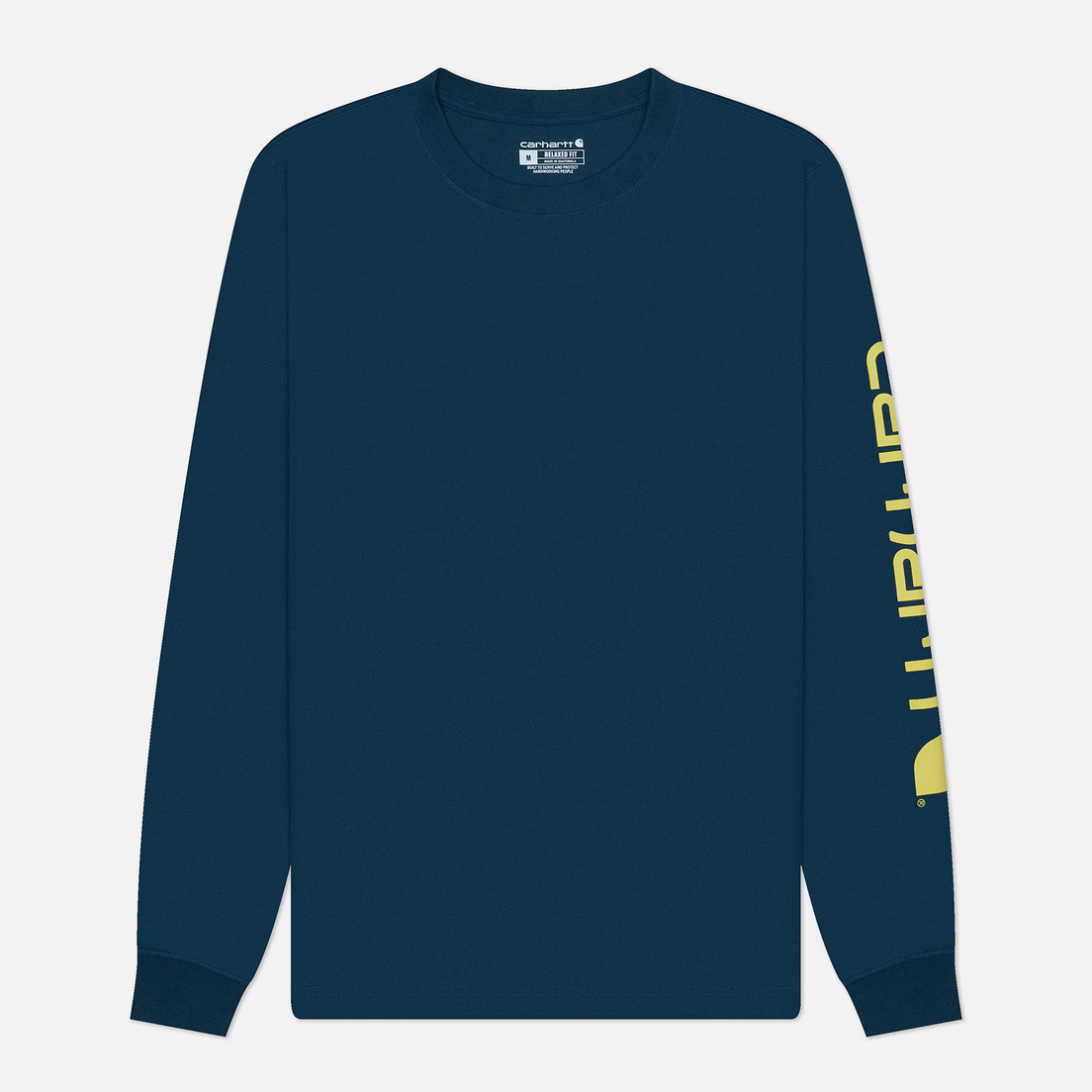 Carhartt Мужской лонгслив Relaxed Fit Heavyweight Logo Sleeve Graphic