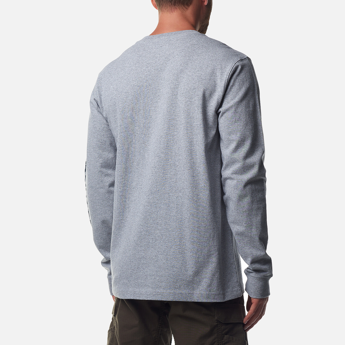 Carhartt Мужской лонгслив Relaxed Fit Heavyweight Logo Sleeve Graphic