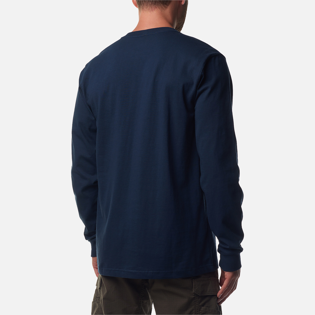 Carhartt Мужской лонгслив Relaxed Fit Heavyweight Logo Sleeve Graphic