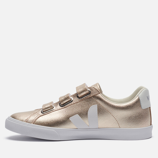 Женские кроссовки VEJA 3-Lock Leather Platine/White