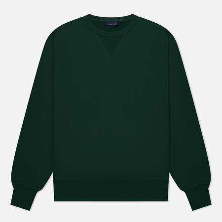 фото Мужская толстовка eastlogue permanent round neck 23fw, цвет зелёный, размер s