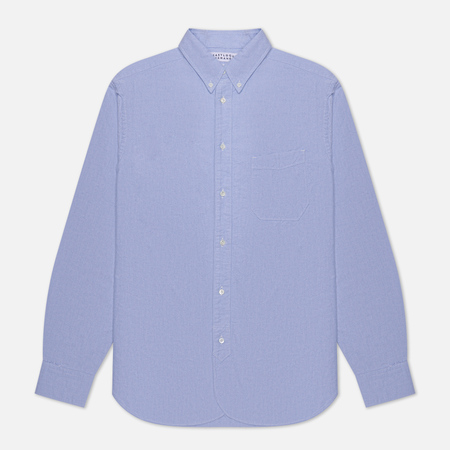 фото Мужская рубашка eastlogue permanent b.d. regular shirt 23fw, цвет синий, размер s
