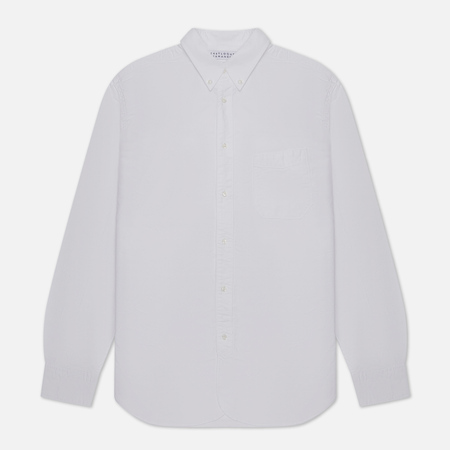 фото Мужская рубашка eastlogue permanent b.d. regular shirt 23fw, цвет белый, размер s