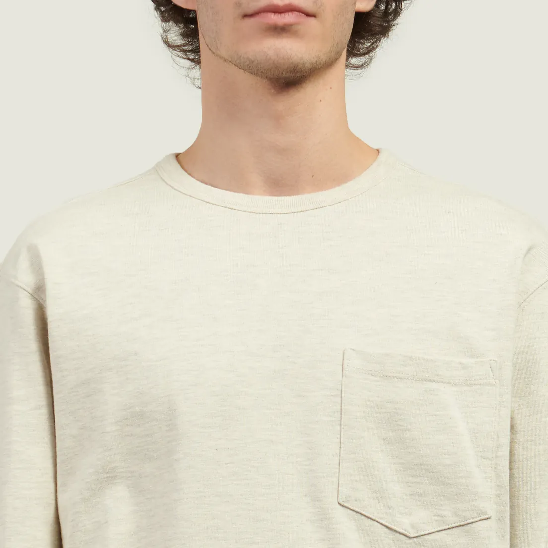 EASTLOGUE Мужской лонгслив Permanent Basic One Pocket