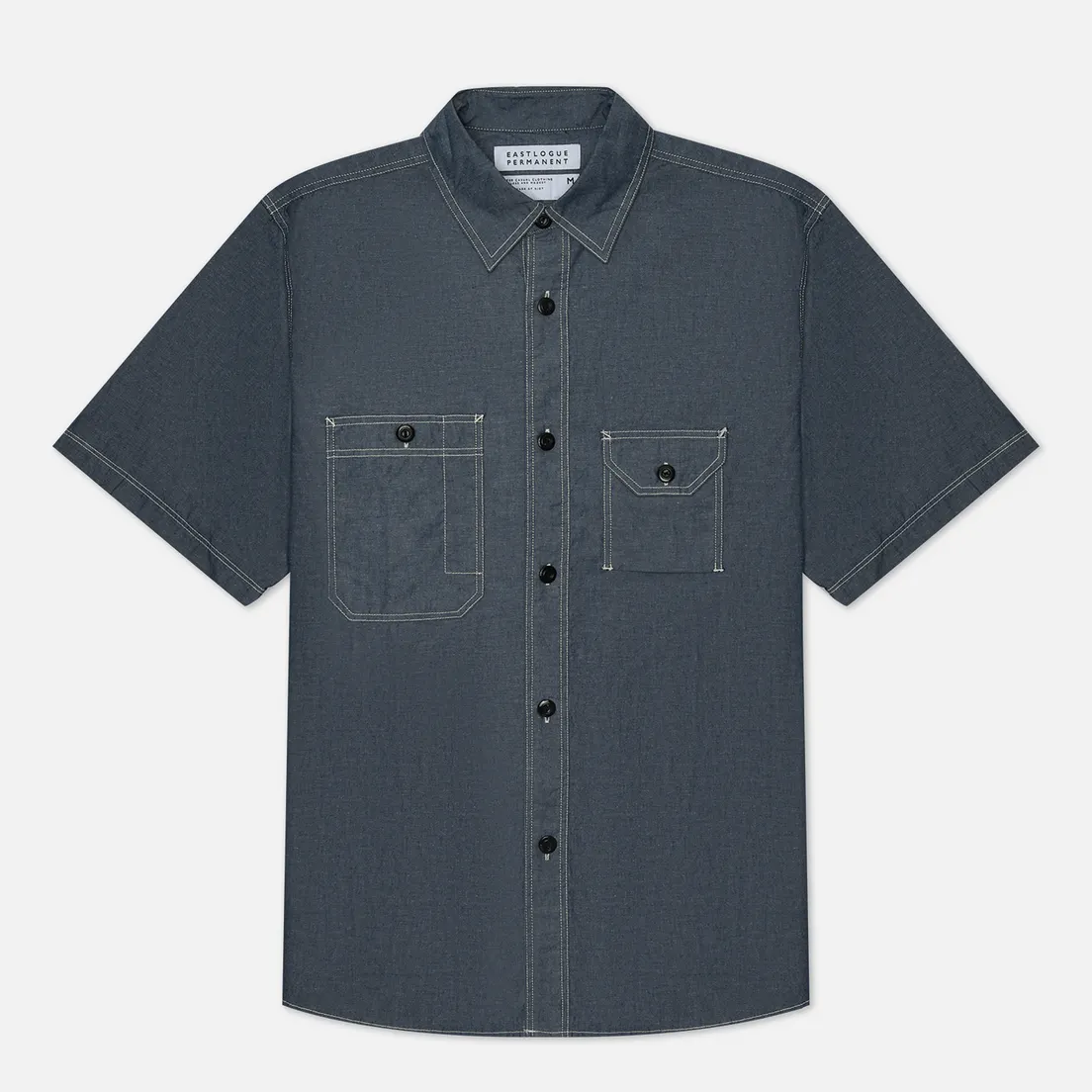 EASTLOGUE Мужская рубашка Permanent Chambray Work Half
