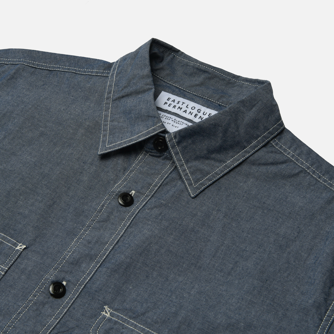 EASTLOGUE Мужская рубашка Permanent Chambray Work Half