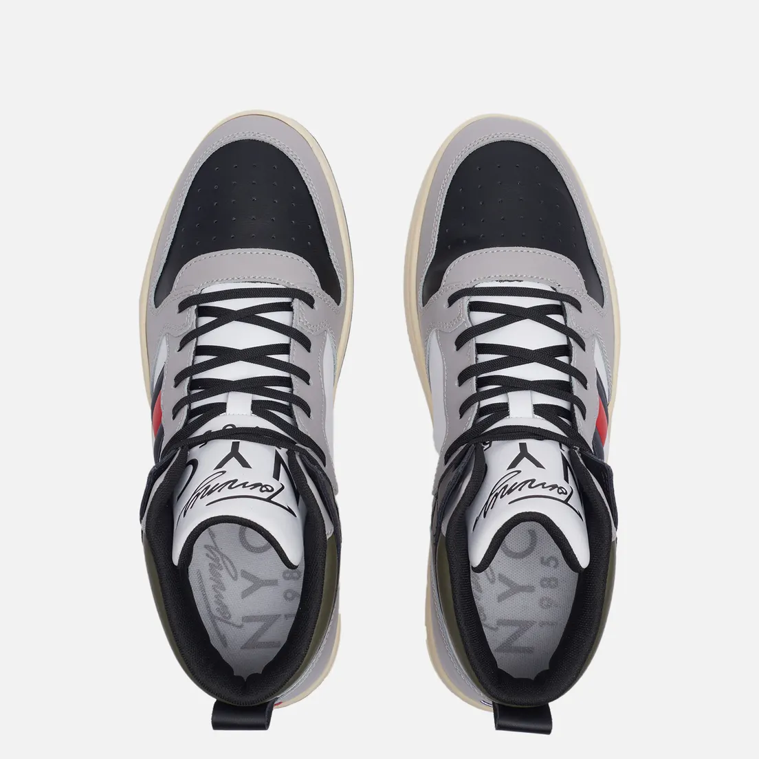 Tommy Jeans Мужские кроссовки High-Top Cupsole Leather Basketball Trainers