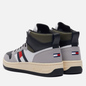 Мужские кроссовки Tommy Jeans High-Top Cupsole Leather Basketball Trainers Sterling Grey фото - 2