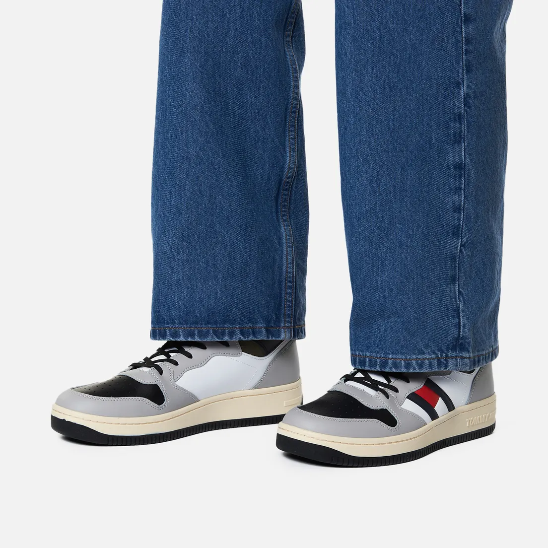 Tommy Jeans Мужские кроссовки High-Top Cupsole Leather Basketball Trainers