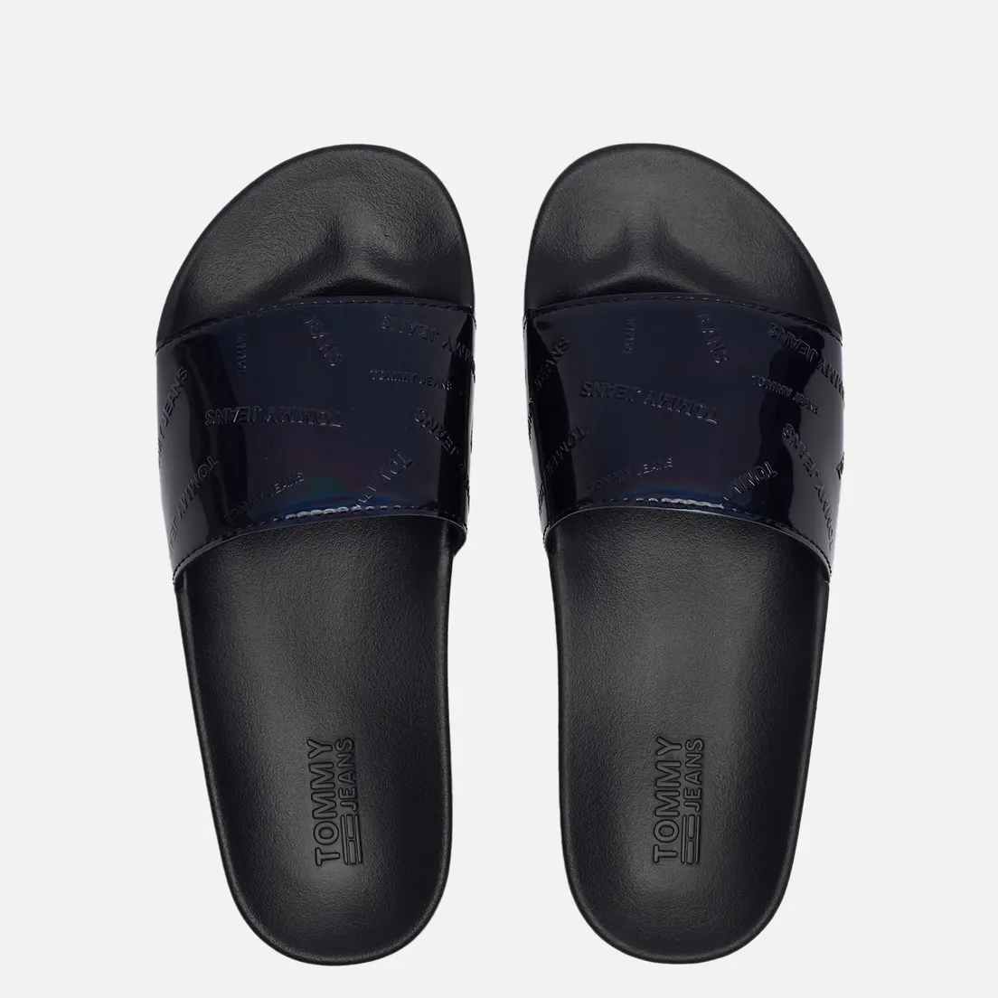 Tommy Jeans Женские сланцы Embossed Patent Slide